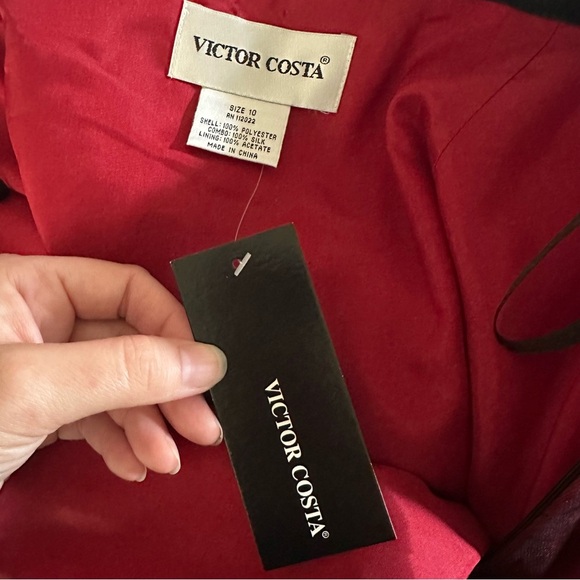 NWT Whimsigoth Skirt Y2K Women 10 Beaded Red Black Tulle Aline Dark Fairy Silk - Picture 12 of 13